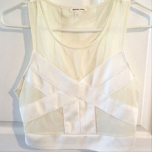 Silence&Noise mesh crop top